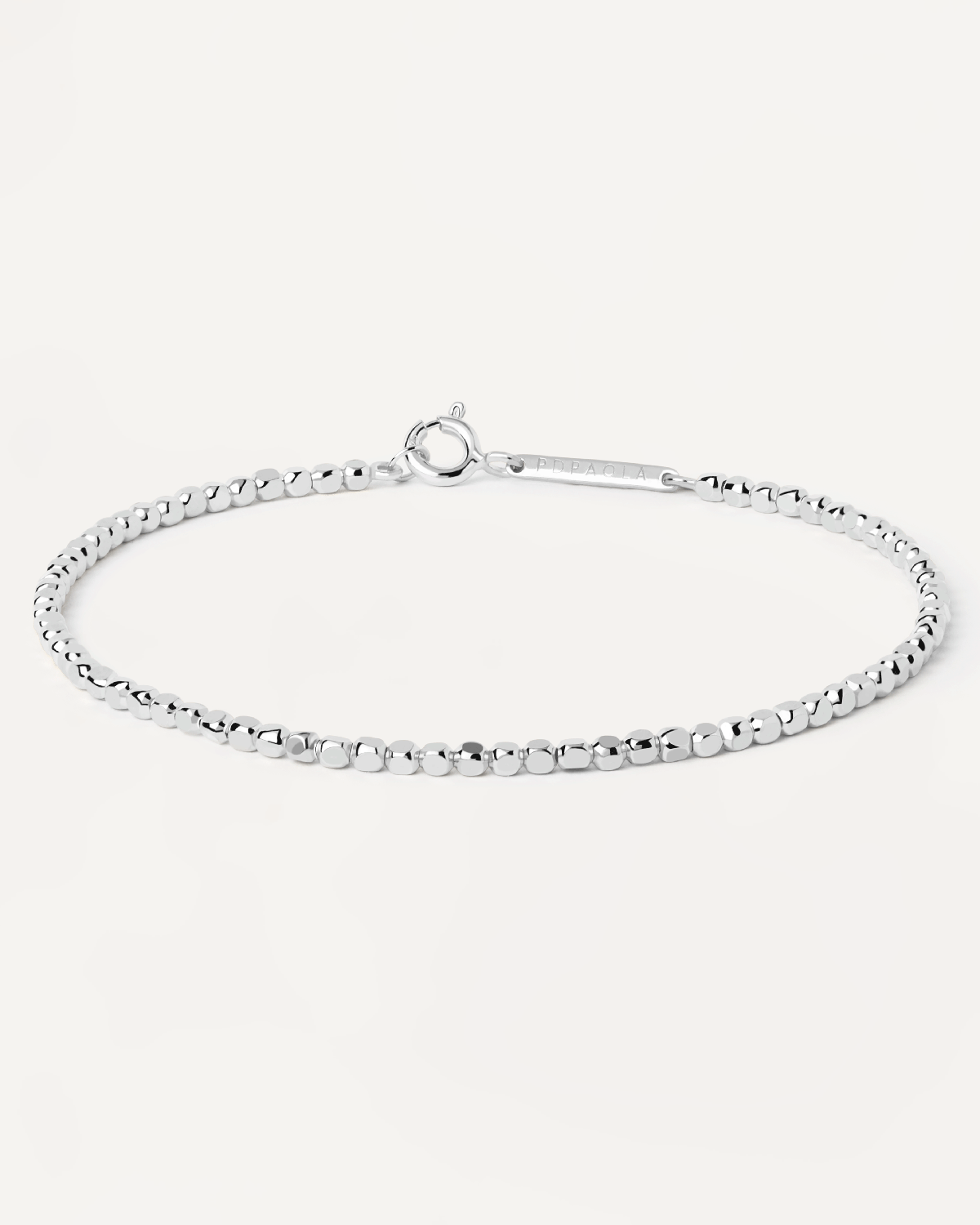 2023 Selection | Marina Silver Chain Bracelet. 925 silver bracelet with asymetric bead links. Get the latest arrival from PDPAOLA. Place your order safely and get this Best Seller. Free Shipping.