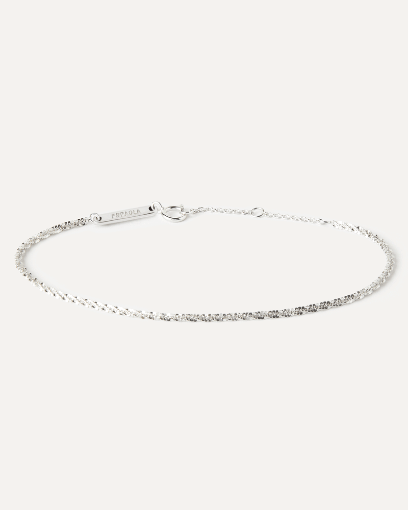 Zierliche Armband aus sterlingsilber mit dezentem gedrehtem Design