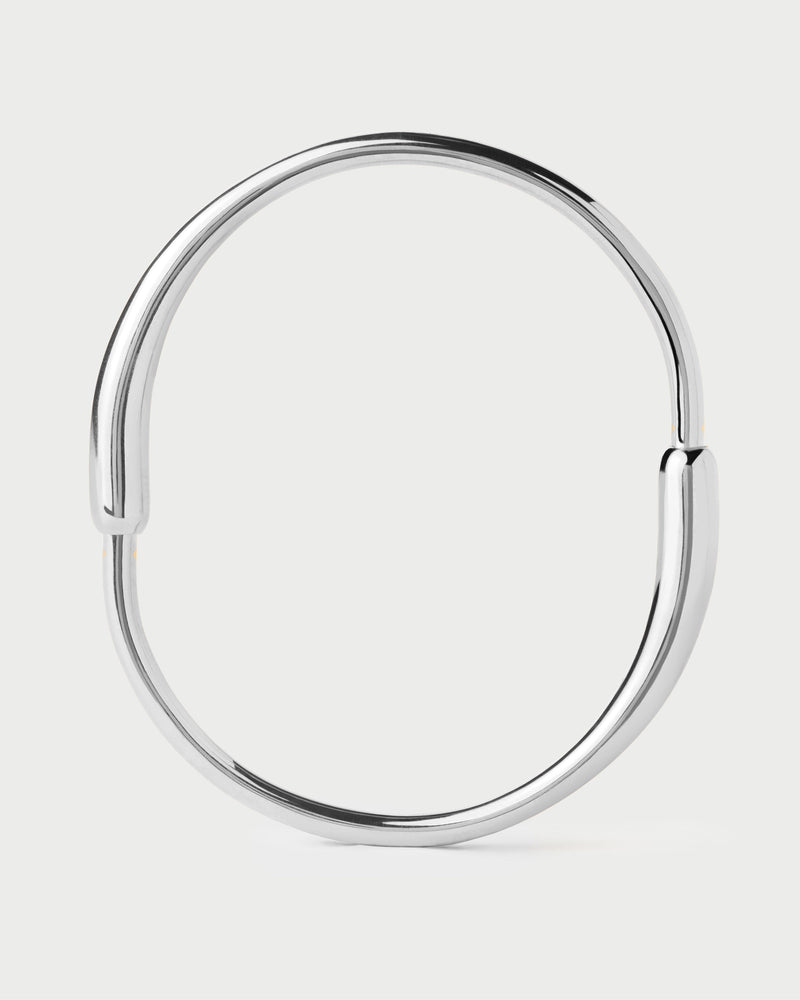 Loop Armreif - 
  
    Messing / Silber-Rhodinierung
  
