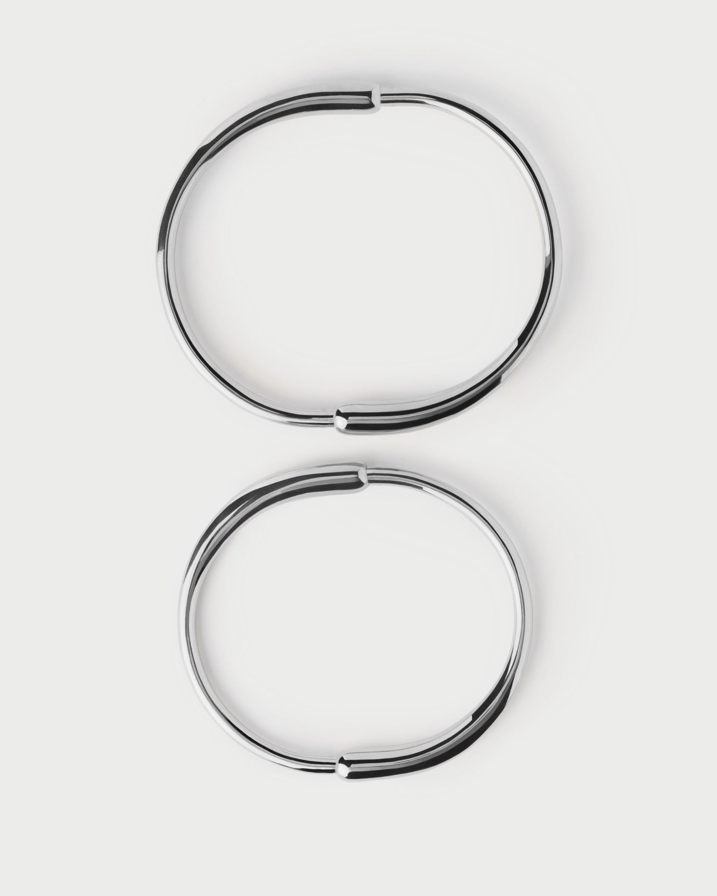 Loop Armreif - 
  
    Messing / Silber-Rhodinierung
  
