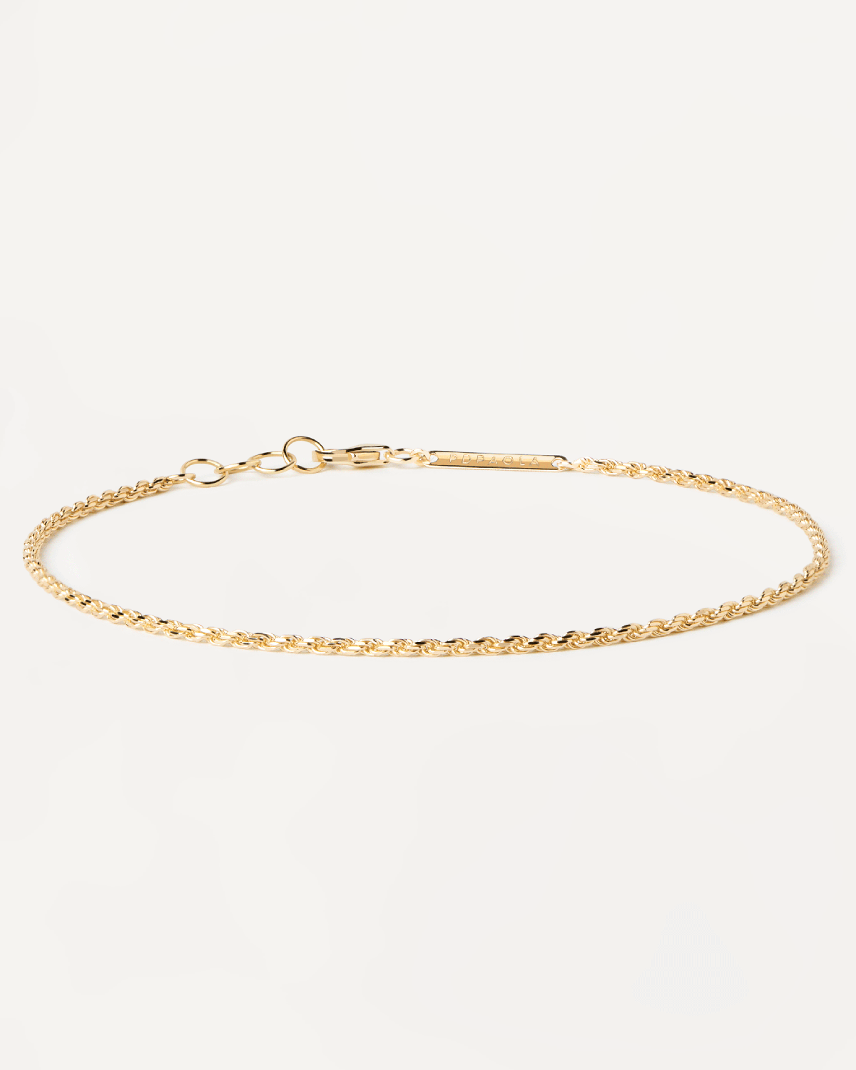 Small Rope Chain Bracelet - Gold - S/M