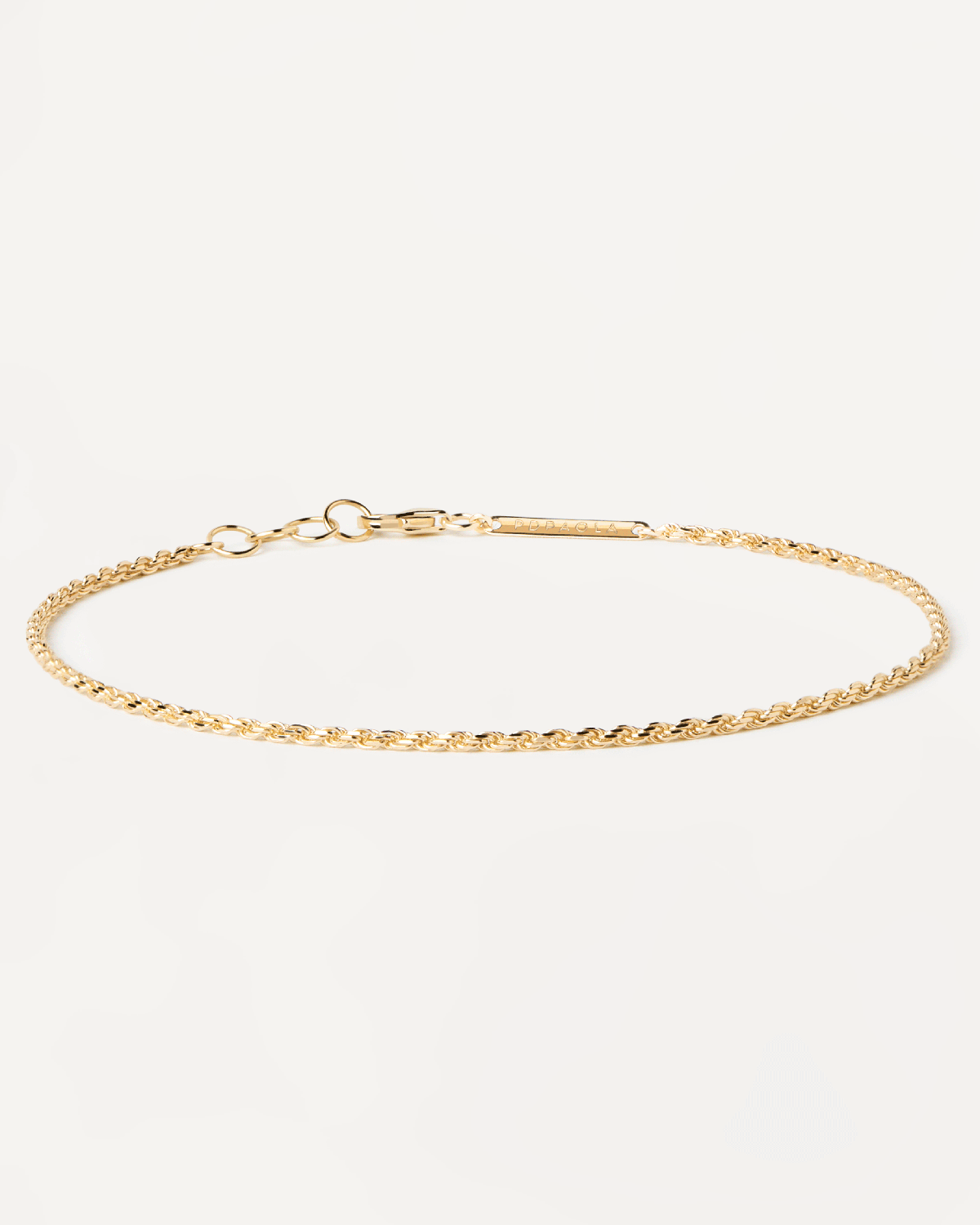 2023 Selection | Gold Rope Chain Bracelet. 18K solid yellow gold chain bracelet with rope links. Get the latest arrival from PDPAOLA. Place your order safely and get this Best Seller. Free Shipping.