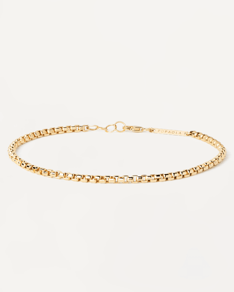 Gold Box Chain Bracelet - 
  
    18K Gold
  
