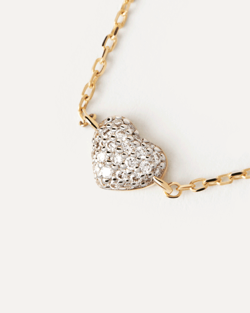 Diamonds and gold Heart bracelet - 
  
    18K Gold
  
