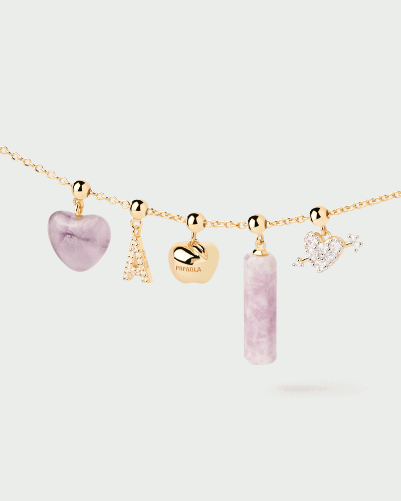 Letter A Charm - 
  
    Sterling Silver / 18K Gold plating
  
