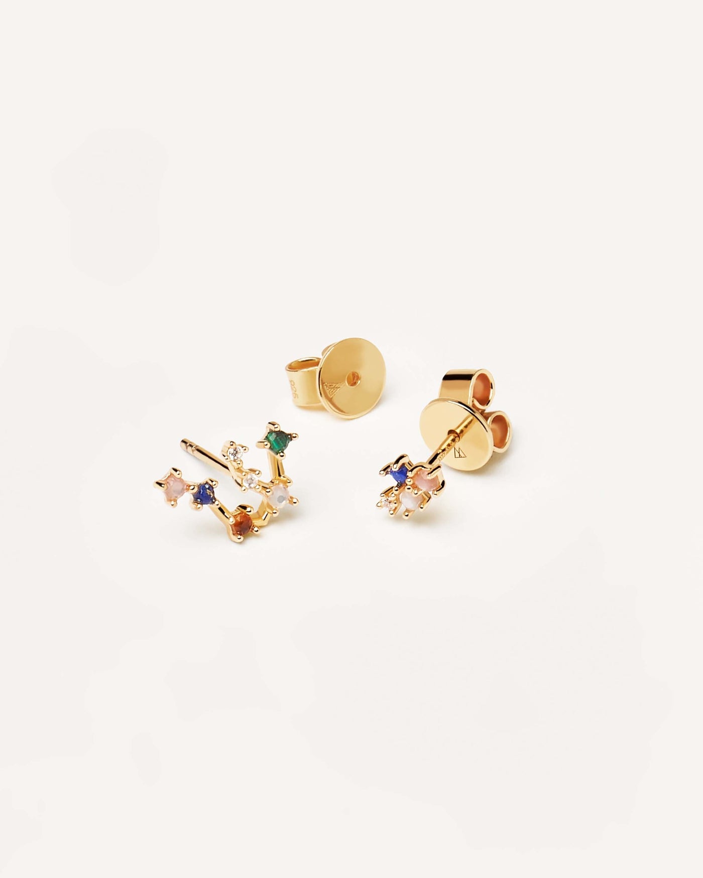 Pendientes Constelaciones Zodiaco - 
  
    Plata de Ley / Baño de Oro 18K
  
